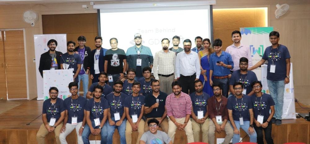 Team behind GDG Ranchi at DevFest 2019